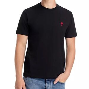 🔥 AMI PARIS Ami De Coevr Organic Cotton Men’s logo Tshirt Size Large